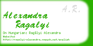 alexandra ragalyi business card
